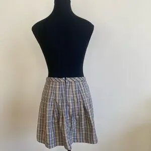 Plaid Skirt With Buckle Details