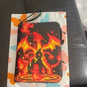 Pokémon 500 card holder NEW Zip around with a handle