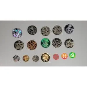 Pokemon Battle Coin Lot Of 17 10 Jumbo