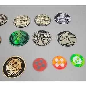 Pokemon Battle Coin Lot Of 17 10 Jumbo