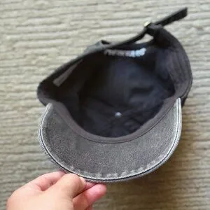 Polar Skate Co. Hat Men's O/S Gray Polar Logo Baseball Cap Adjustable Denim Fade