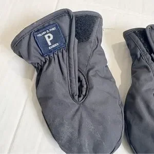Polarn O Pyret Sweden 1-2 Year Old Insulated Mittens Primaloft Hook And Loop