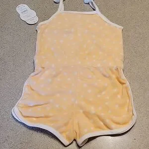 Polka Dot Sleeveless Romper (Size 18 Months)