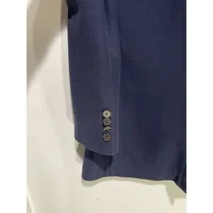 Polo Ralph Lauren Deconstructed Knit Blazer Stretch Casual Blue Sports Men's L