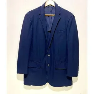 Polo Ralph Lauren Deconstructed knit blazer stretch casual blue sports men's L