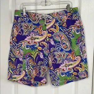 Polo Ralph Lauren paisley print swim trunks size medium men’s