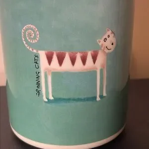 Portmeirion Grinning Cats Airtight Lidded Medium Jar Designed By Rob Scotton