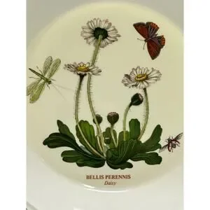 Portmeirion Vintage Botanic Garden England 8.5" Daisy Rim Soup Bowl Set Of 8