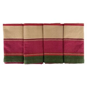 Pottery Barn Hermosa Stripe Napkins Set of 4