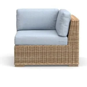 Pottery Barn Huntington Roll Arm Corner Sectional Chair Cushion Cover Chambray