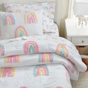 Pottery Barn Kids Candlewick Rainbow Comforter Twin Size