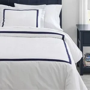 Pottery Barn Kids Decorator Organic Duvet Cover & Sham Twin GRAY
