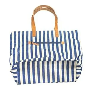 Pottery Barn Kids Striped Mason Diaper Tote Bag