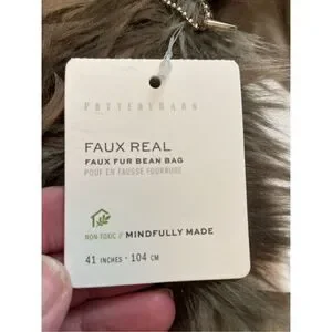 Pottery Barn Luxe Faux Fur Bean Bag Cover