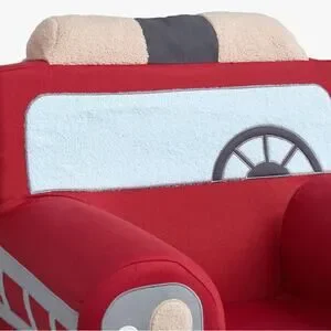 Pottery Barn Red Fire Truck Slipcover ONLY My First Anywhere Chair Fireman NEW