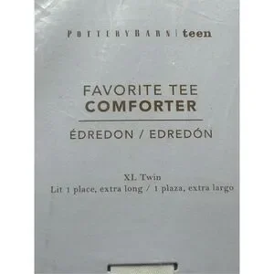 Pottery Barn Teen Favorite Tee Comforter Twin XL