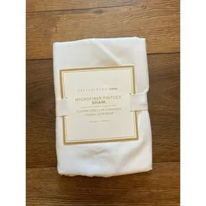 Pottery Barn Teen Microfiber Pintuck Std White