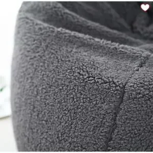 Pottery Barn Teen Sherpa Charcoal Bean Bag Chair Slipcover Large