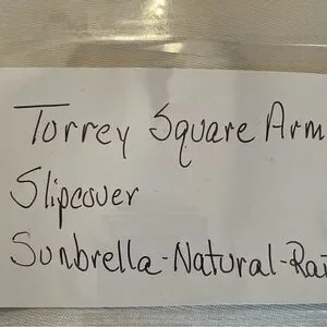 Pottery Barn Torrey Square Arm Outdoor Sofa Cushion Cover (86")
