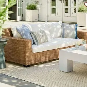 Pottery Barn Torrey Square Arm Outdoor Sofa Cushion Cover (86")
