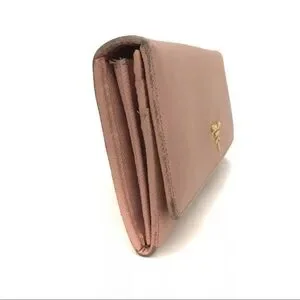 PRADA Saffiano Leather Long Bifold Wallet