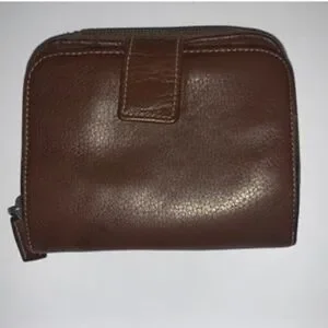 Prada Vintage Milano Brown Leather Zip Around Wallet (EUC)