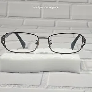 Pre Owned COACH HC 5073 9017 DARK SILVER BLACK AUTHENTIC EYEGLASSES RX 52-16-135