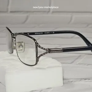 Pre owned COACH HC 5073 9017 DARK SILVER BLACK AUTHENTIC EYEGLASSES RX 52-16-135