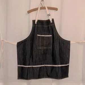 Premium Denim Chef Construction Gardening Cooking Grill Cotton Apron