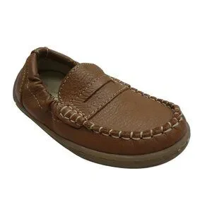 Primigi First Steps Penny Loafers Moccasins Brown Leather Elastic Toddler Boy 9