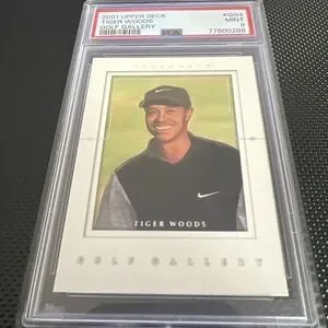 PSA 9 TIGER WOODS 2001 UPPER DECK #GG4 GOLF GALLERY QTY FREE SHIPPING