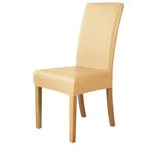 PU Leather Waterproof Stretch Dining Chair Covers Chair Protector 2 Beige