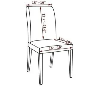 PU Leather Waterproof Stretch Dining Chair Covers Chair Protector 2 Beige