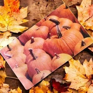 PUMPKIN Portrait Decorative FALL AUTUMN Floor / Doormat 18 x 30