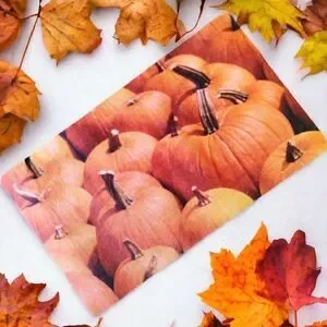 PUMPKIN Portrait Decorative FALL AUTUMN Floor / Doormat 18 x 30