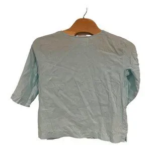 PureJill J.Jill 100 % Linen‎ Light Blue Pullover Tunic Top Sz Medium With Packet
