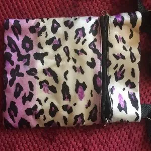 Purple Ombré Animal Print Purse