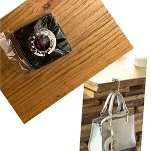 Purse Hanger Jeweled W/ Key Ring -NWOT