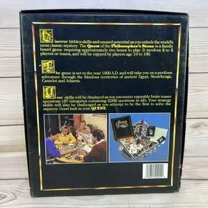 Quest Of Philosophers Stone 1986 Fantasy Board Games Gang 1st Edition - NO COINS