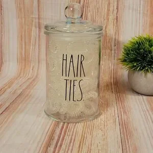 Rae Dunn Glass Hair Tie Holder
