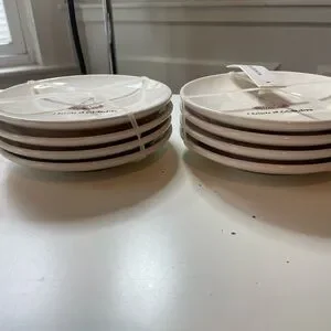 Rae Dunn “I Believe In Celebrating” 6.25” Plates X8