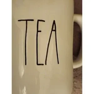 Rae Dunn TEA Mug Cup Large Letter White Artisan Collection By Magenta