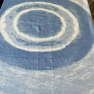 RAESHMI SILKSTORY Bamboo Blend Blue Throw Blanket-54”x 52”