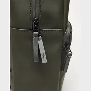 RAINS Waterproof Minimalist Functional 1284 Field Backpack In Hunter Green