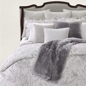 Ralph Lauren Genevieve Full/Queen Duvet Cover Grey NEW