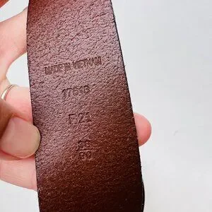 Ralph Lauren NWOT Men’s Leather Belt With Brass Buckle Size 36