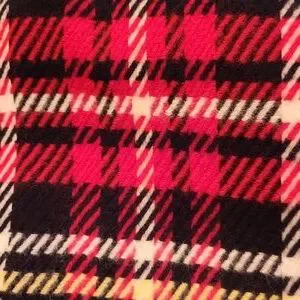 Ralph Lauren Wool Blend Red Tartan Scarf New With Tags