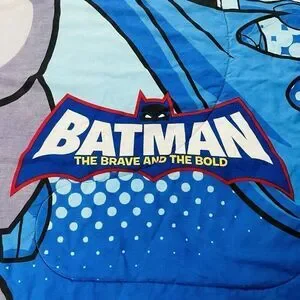 RARE Batman The Brave And The Bold Comforter TWIN 84 X 74 Quilt Bed Topper Heavy