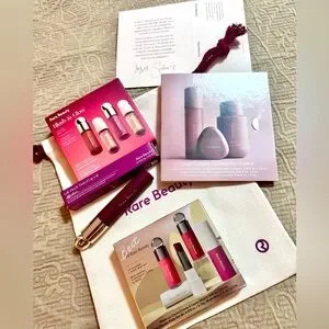 Rare Beauty Blush & Glow Set Lip & Cheek Set Lipstick Lip Oil Lmt Ed Bundle