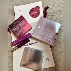 Rare Beauty Blush & Glow Set Lip & Cheek Set Lipstick Lip Oil Lmt Ed Bundle